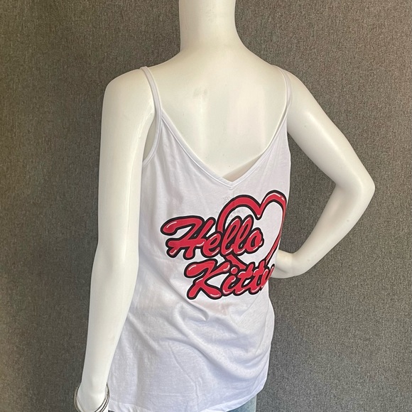 RARE Super Cute Hello Kitty Ladies Tank Top Ladies XL with 3D Bow - Picture 6 of 7